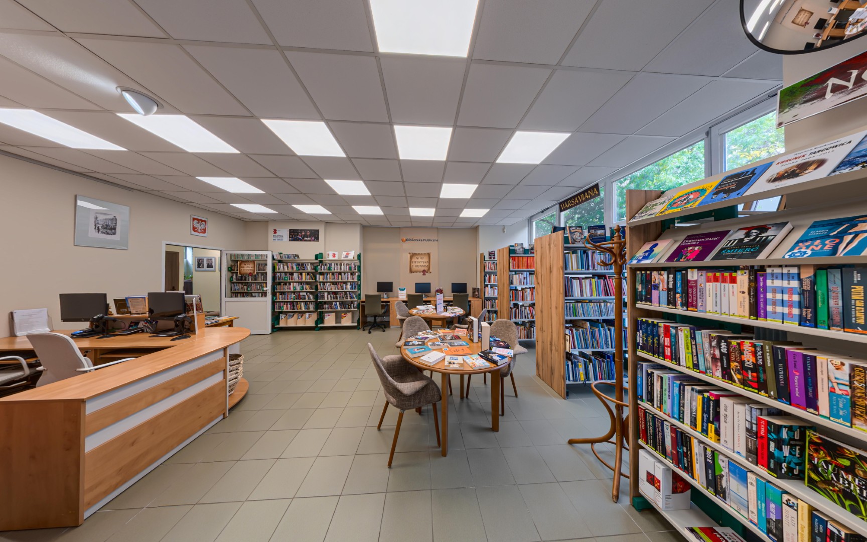 Wnętrze filii Chłodna