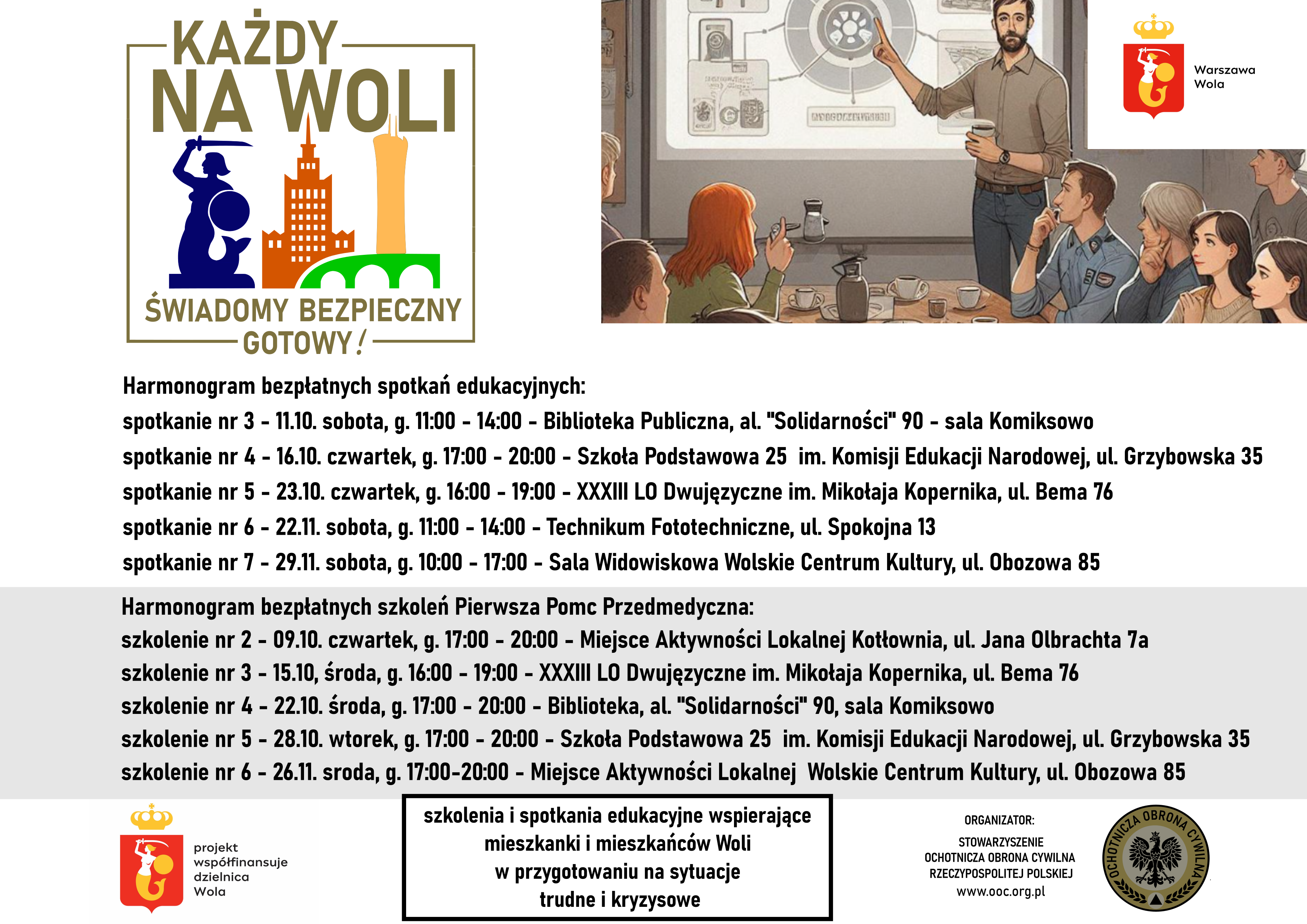Lista spotkan od 09 10 KAZDY NA WOLI swiadomy bezpieczny gotowy