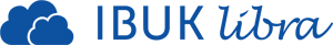 Zakładka przenosi do serwisu IBUK Libra. Logotyp składa się z niebieskiego napisu IBUK LIbra.